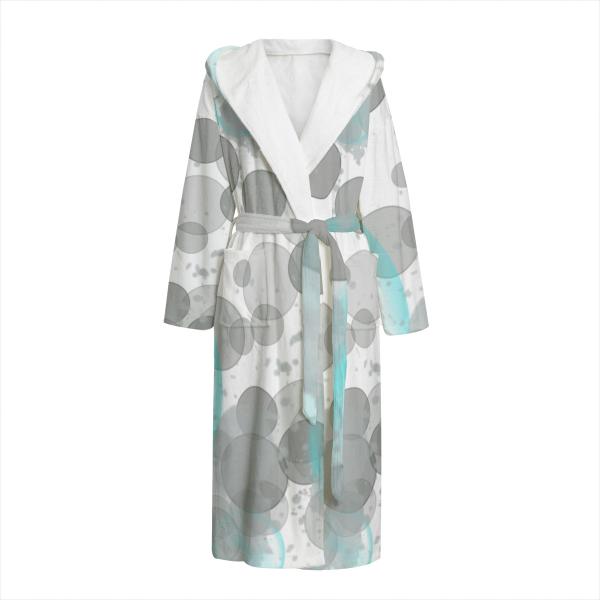 Bunter Bademantel Elli aus Flanell – flauschig & farbenfroh, Größen S–2XL